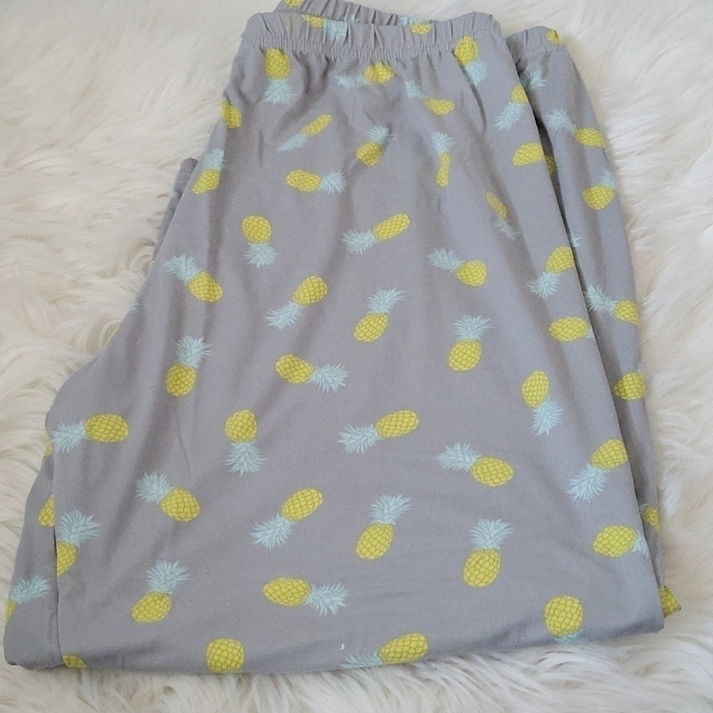 Capelli of New York mint green and gray pineapple capri sleep set NWT - Picture 4 of 7